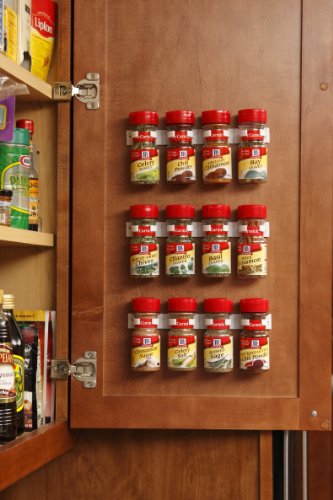 Image of Bellemain Spice Gripper Clips for Plastic Jars - Set of 3, Holds 12 Jars