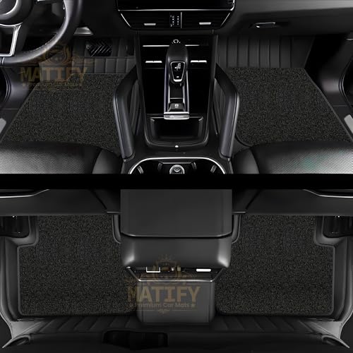 Image of 9D Car Floor Mat for Maruti E Vitara EV 26 | Black | Waterproof | Anti-Slip | Luxury Premium Leather Car Mat | Full Coverage | All Weather | Custom Fitted Mats