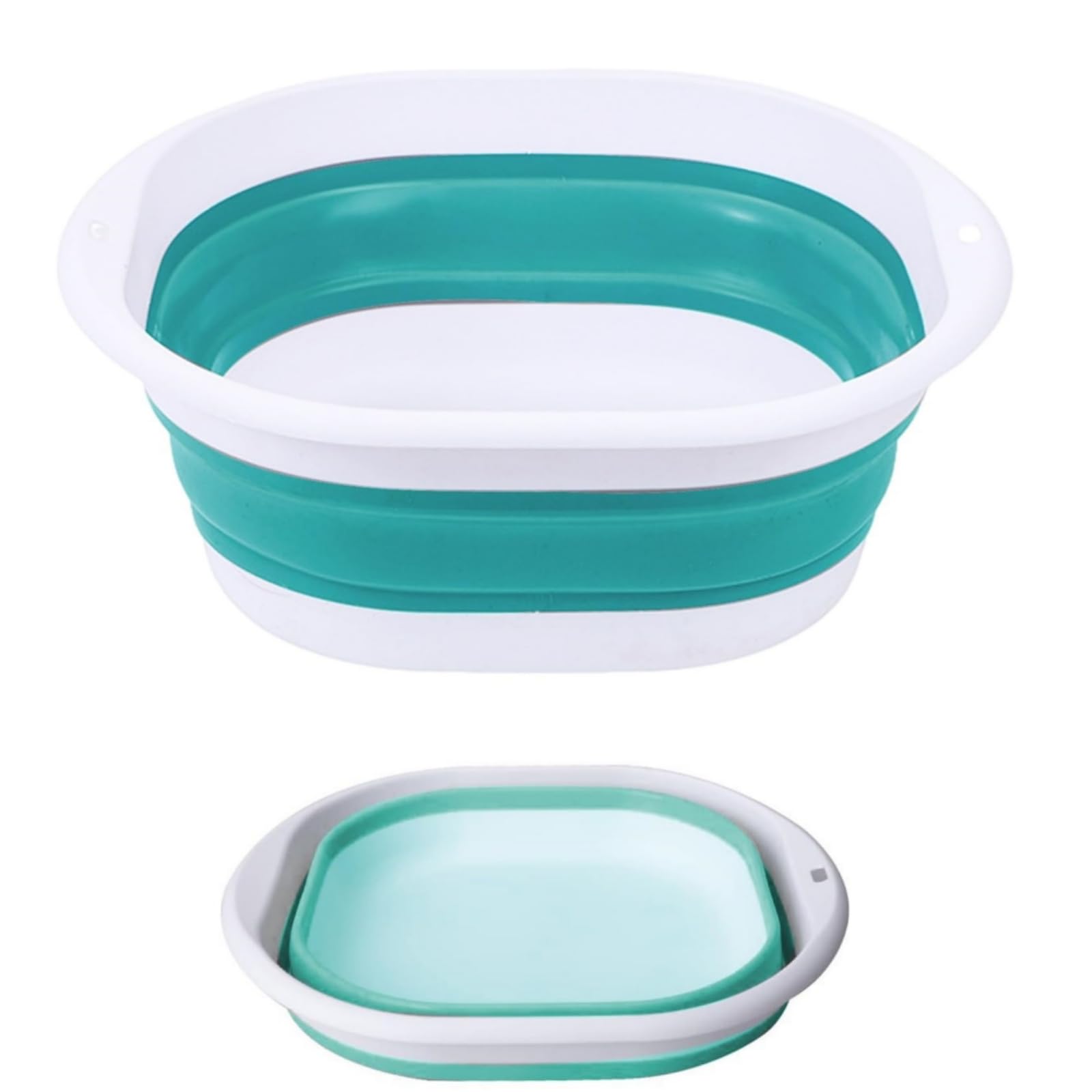 Collapsible Washing Up Bowl, Foldable Bucket, Multipurpose Outdoor Travel Basin, Lightweight Portable Space Saving Washbasin for Camping, Travel, Kitchen, Outdoor & Swimming Pool (Sky Blue, S)