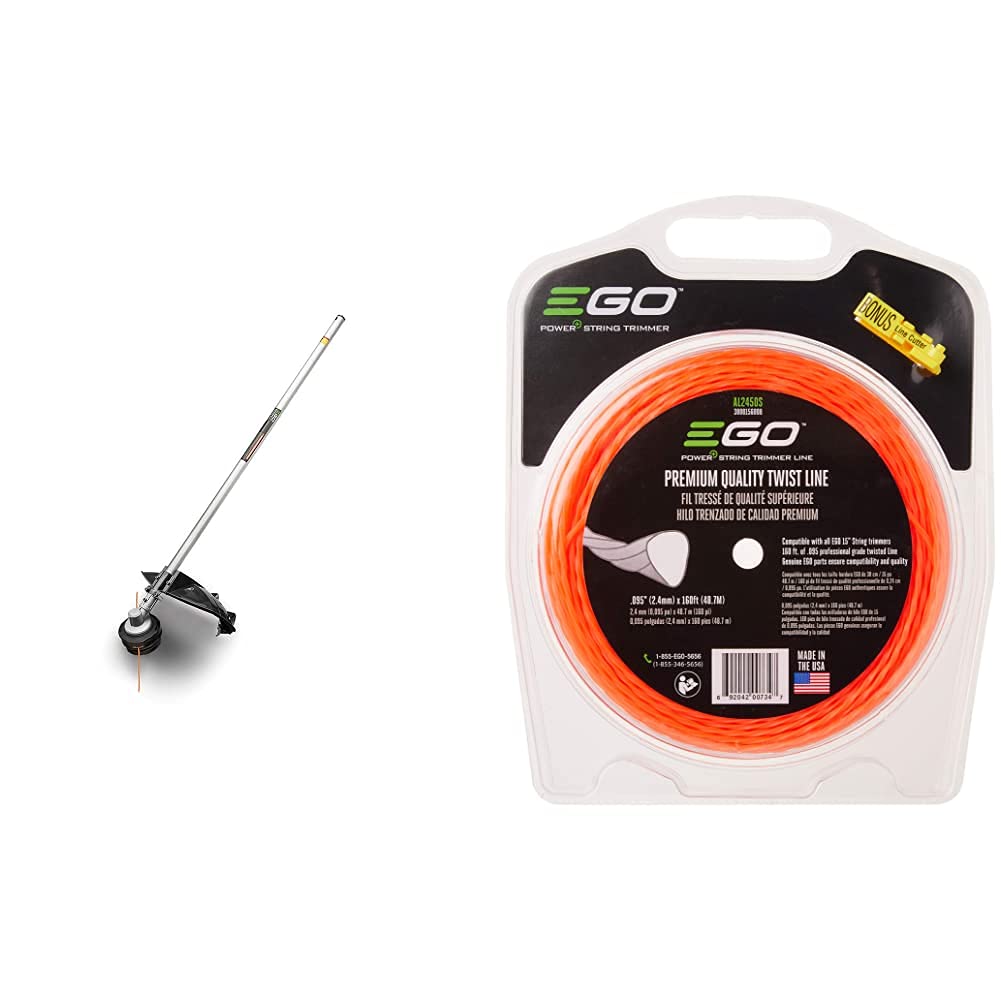 Photo 1 of EGO Power+ STA1500 15-Inch String Trimmer Attachment for EGO 56-Volt Lithium-ion Multi Head System & EGO Power+ AL2450S 0.095" Premium Quality Twist Line for EGO 15-Inch String Trimmer