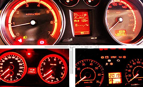 Jtech 10x T10 8-SMD Luz LED Roja para Auto Interior miniatura 4