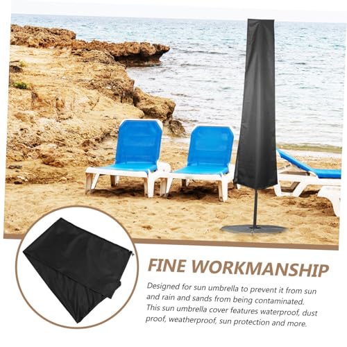 Housse parasol imperméable Oxford renforcé haut de gamme noir