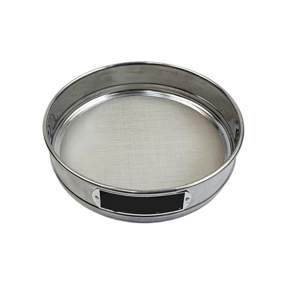 Filtro de harina Tamiz de prueba acero inoxidable for laboratorio, diámetro 30 cm, agujero redondo, apertura tamiz harina 0,075-2 mm, 1 unidad(0.075mm)