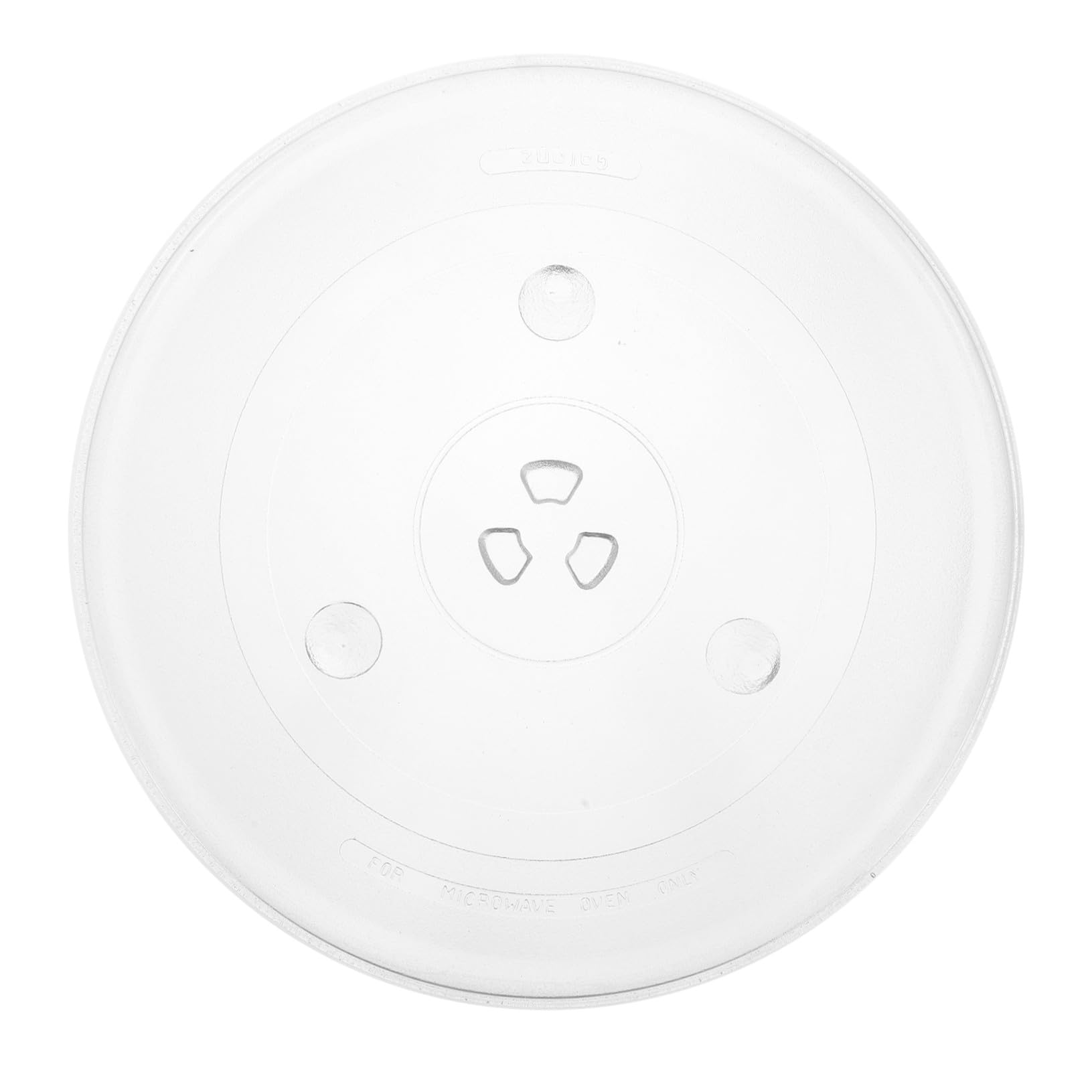 TOYANDONA Plato de Vidrio Grueso para Microondas Bandeja de Horno Resistente al Calor Repuesto para Horno con Base Estable Apto para Cocinar y Calentar Alimentos