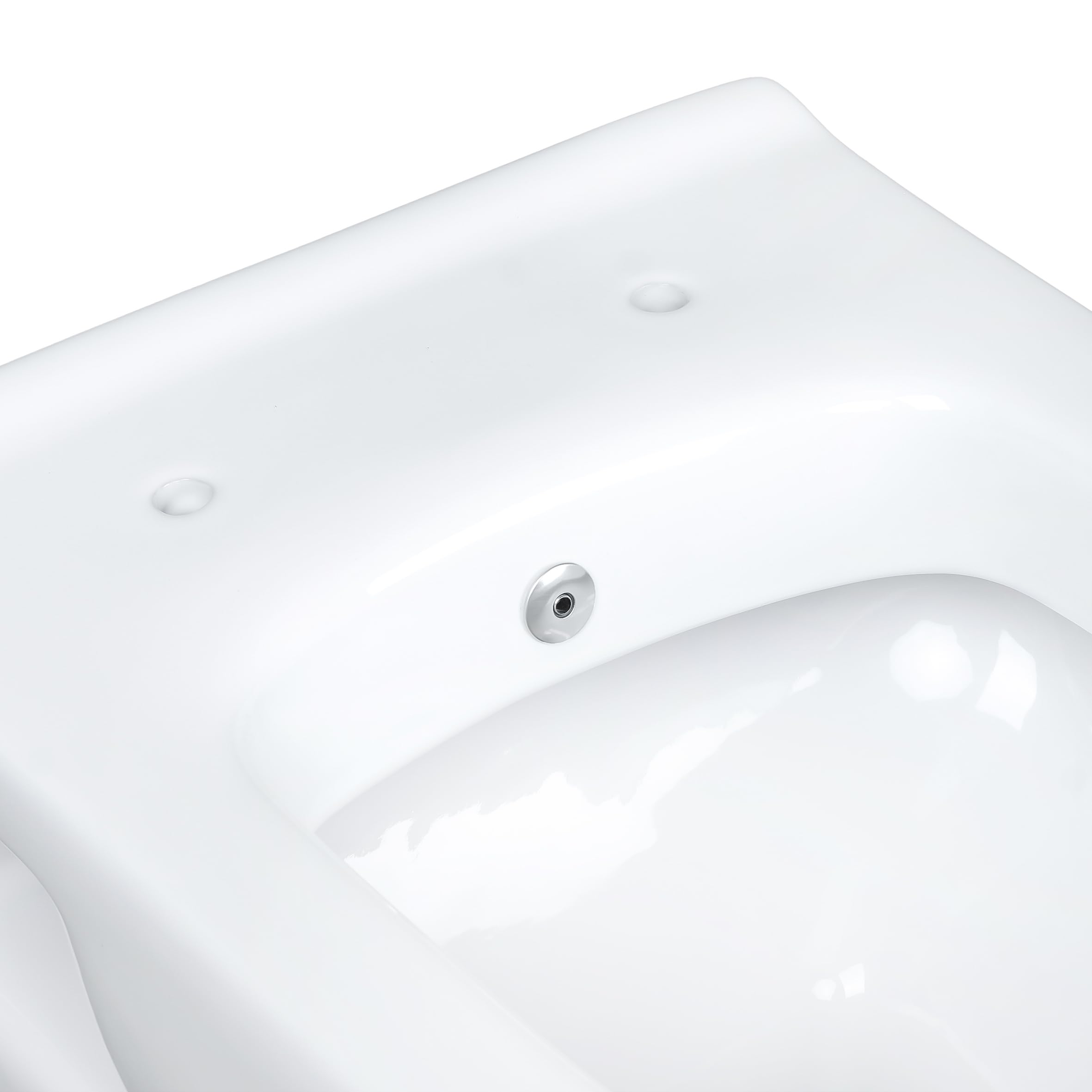 ALONI Wand-WC mit Bidet-Funktion, Weiß | Hänge-Toilette, Taharet-WC