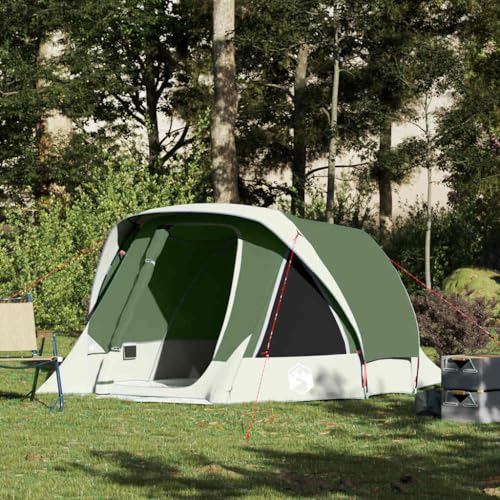 Tienda inflable, tienda de campaña para 4 personas, verde, impermeable, para camping, playa y actividades al aire libre