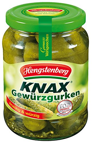 Hengstenberg Knax Gewürzgurken, knackig & würzig - 670gr - 4x