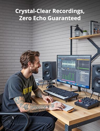 Image of Thickened Acoustic Panels, 10 Pack Self-Adhesive Sound Absorbing Tiles for Walls & Ceilings, Peel & Stick Decorative French Brick wall Panels for Studio, Home Office, Gaming Room, 12 inchx12 inchx0.47 inch, White