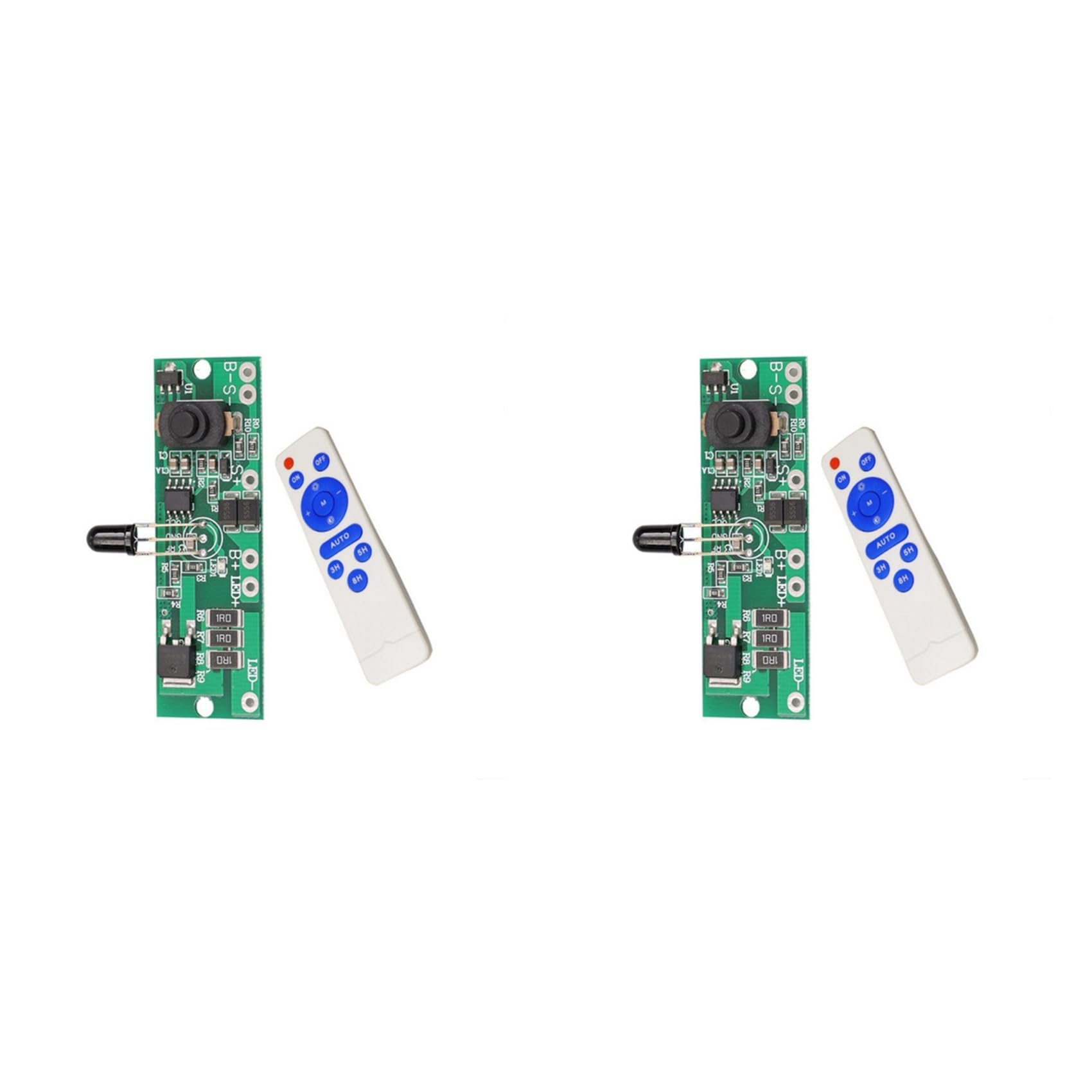 Jnchdghwa As Shown 2X High Power 3.2V 3.7V Remote Control Radar Human Body Induction Solar Light Circuit Board Solar Light Circuit