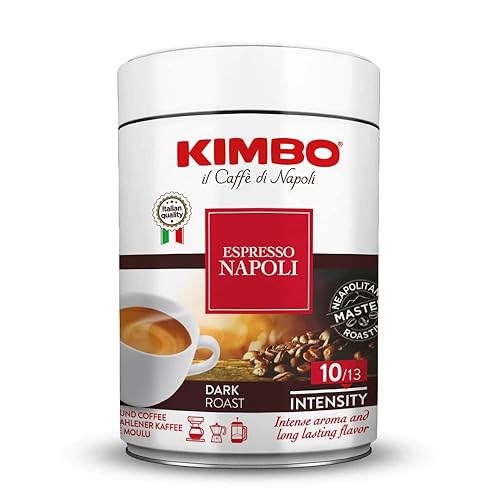 Kimbo Napoli - Lata de 8.82 oz para expreso italiano rico, audaz y sabroso, fabricado en Italia