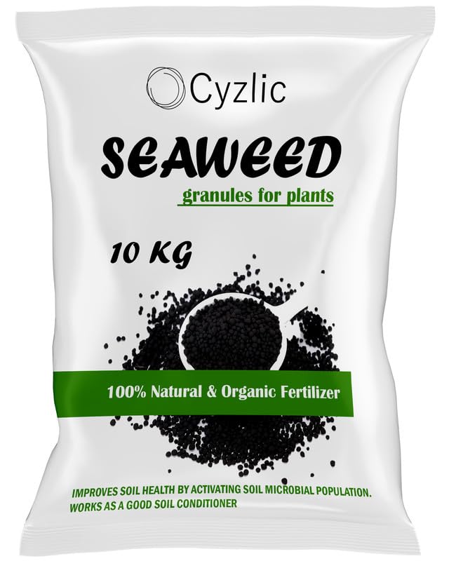 Cyzlic Seaweed Fertilizer for Plant 10 KG, Seaweed Granules for Plants Seaweed Extract Granules - Organic Fertilizer & Growth Promoter for Plants 10 kg (B0CM147JSG) Amazon Price History, Amazon Price Tracker