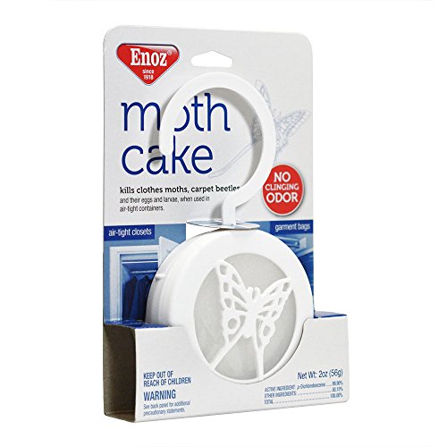 Enoz Moth Cake Pack of 12 Kills Clothes Moths, Carpet Beetles, and Eggs and Larvae - Thumbnail 4