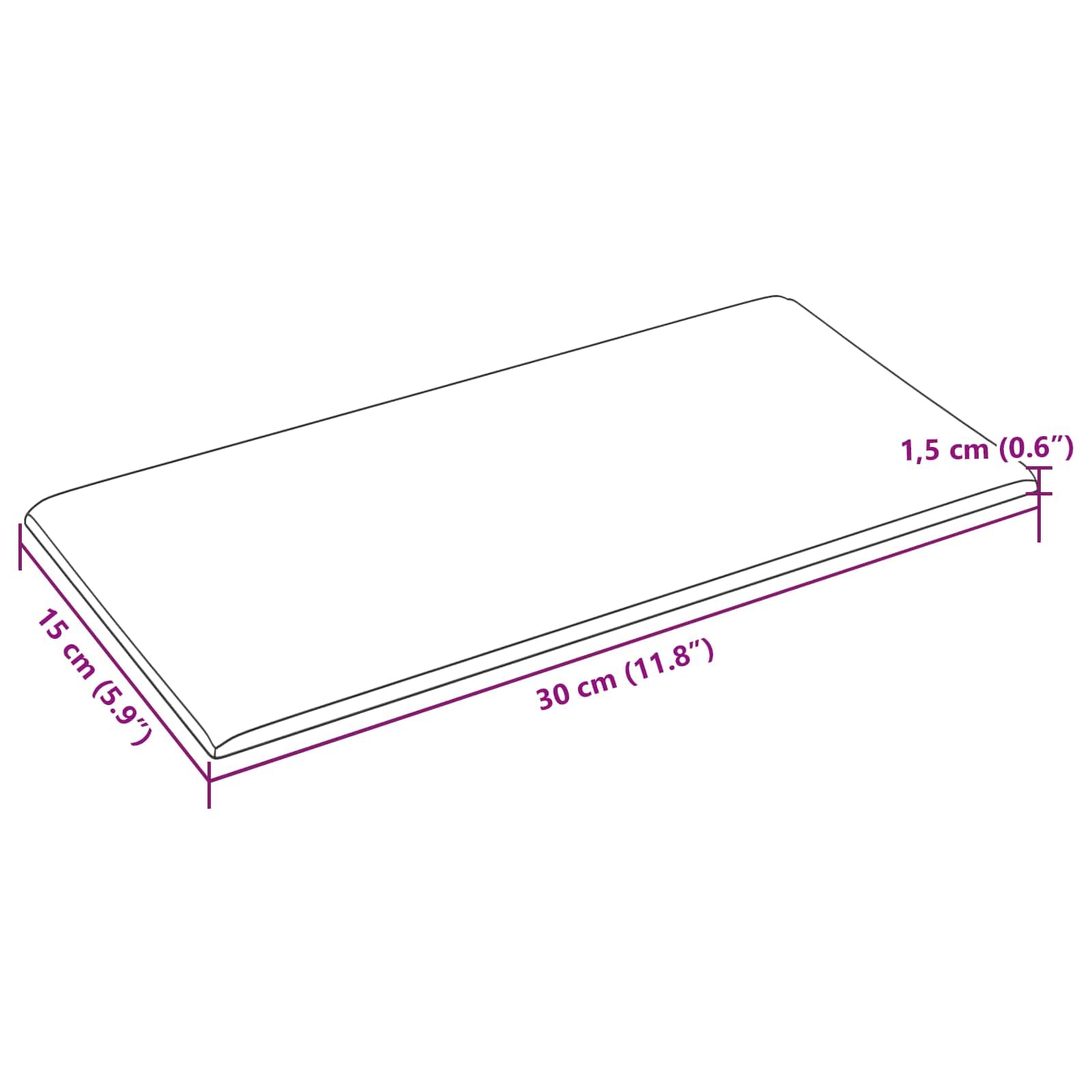Juego de 12 cabezales de pared de tela gris de 30 x 15 cm, revestimiento de pared para dormitorio e interior, panel moderno para decoración, renovación y montaje