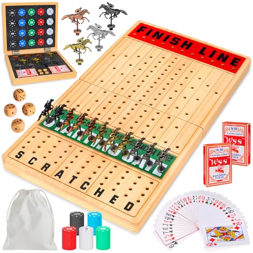 Juego de mesa caballo Large 21 Inches Horse Race Board Game miniatura 1