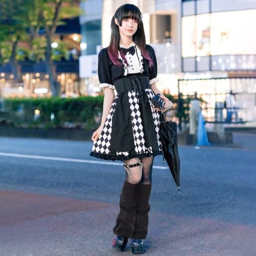 Junely Leg Warmers for Women Kawaii Leg Warmer Cute Legwarmers Japanese Socks Emo Lolita Gyaru Harajuku Accessories3