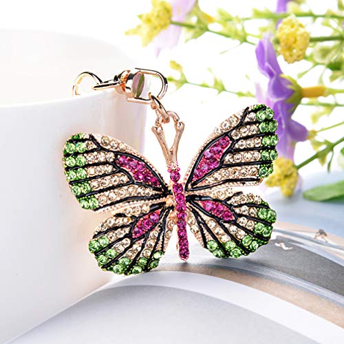 Grtdrm G12017 Cute Butterfly Shape Crystal Rhinestone Sparkling Keychain Bag Pendant Handbag Charm cover