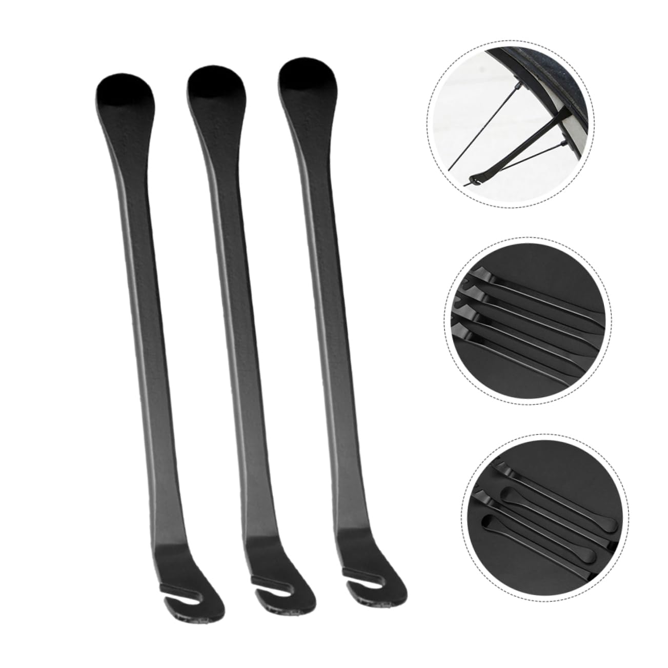 BESPORTBLE Outils pour pneus de vélo démonte-Pneu Outils de réparation Levier de Pneu de vélo d'équitation Outil de réparation de vélo Outils d'entretien d'équitation 45 Acier