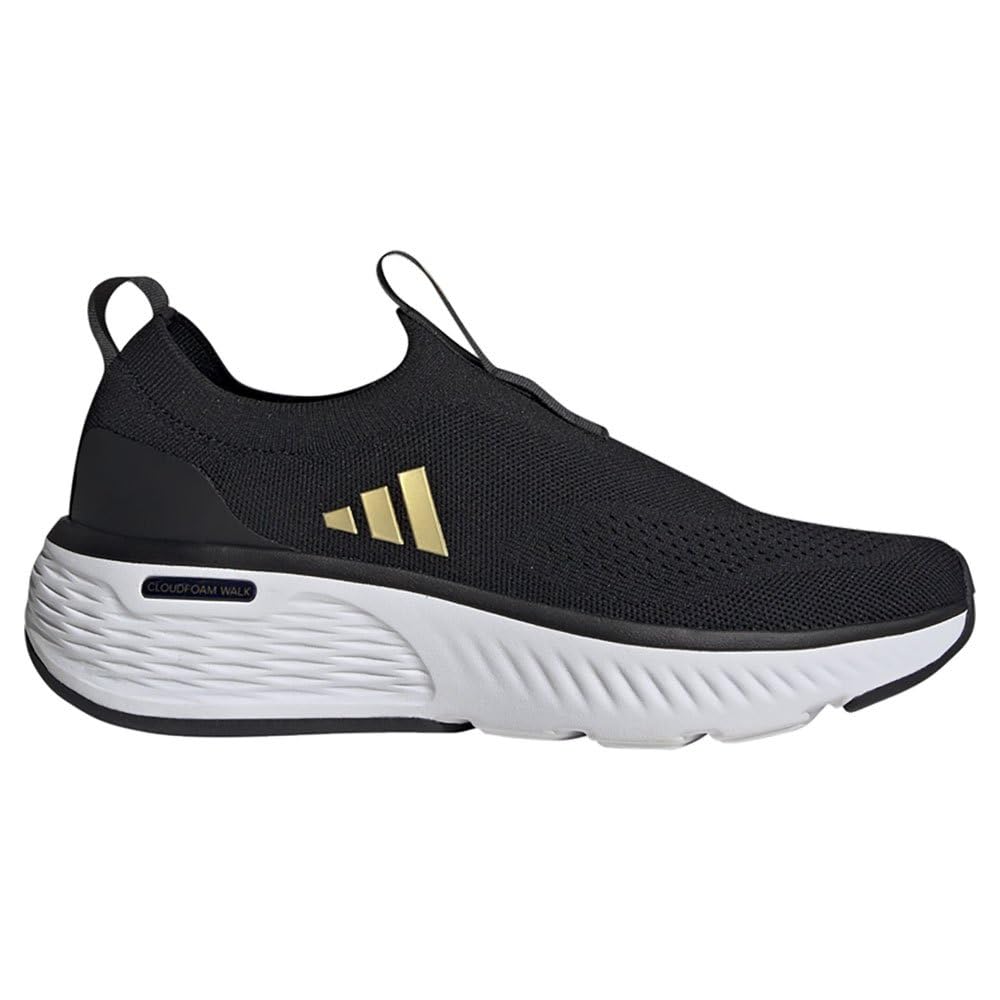 adidas Women's Cloudfoam Go Sock Shoes Non-Football Low, core Black/Matte Gold/Cloud White, 7 UK