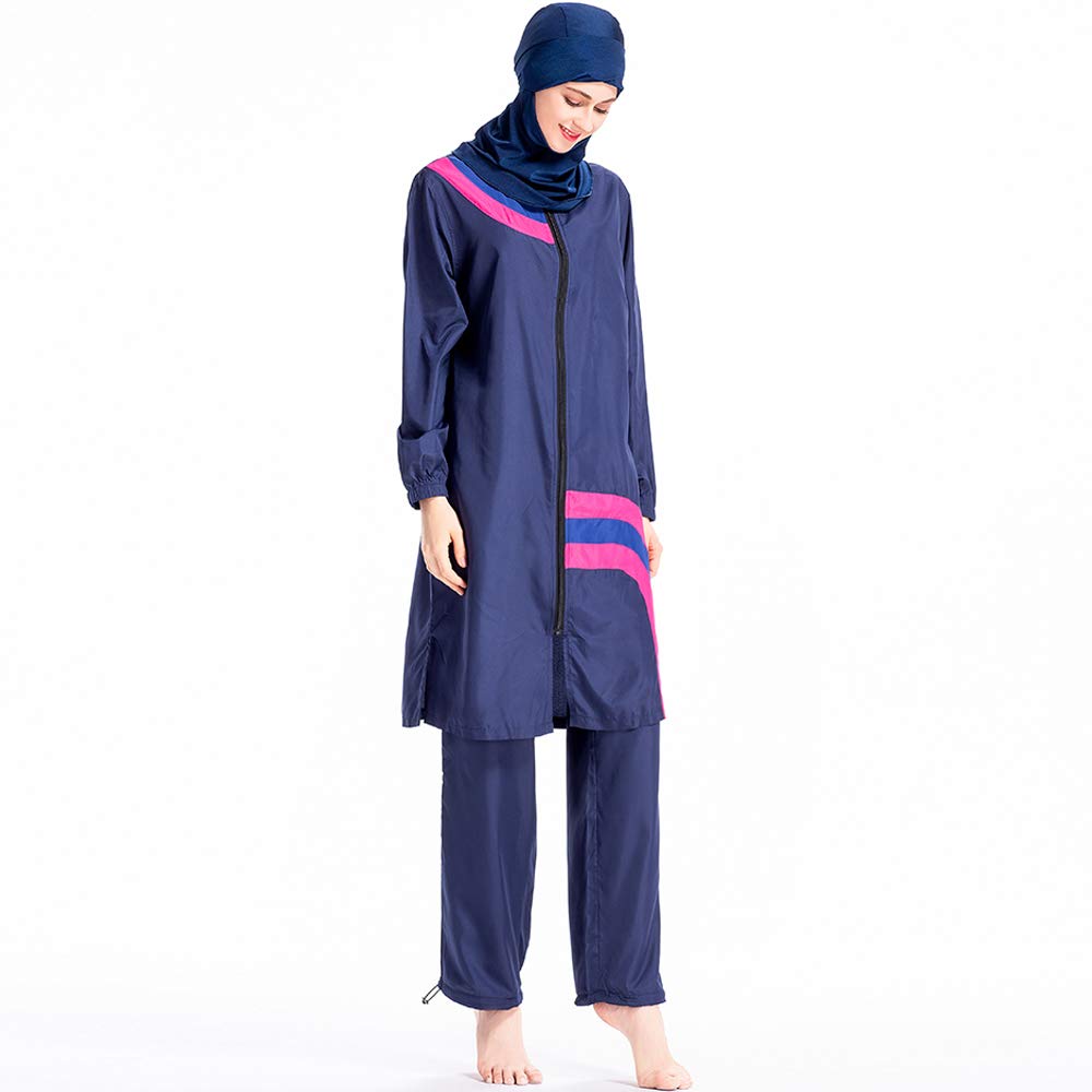 ShuoBeiter Muslim Burkinis Women Islamic Modest Swimwear Hijab Swimsuit Beach Suit (S1, 3XL)