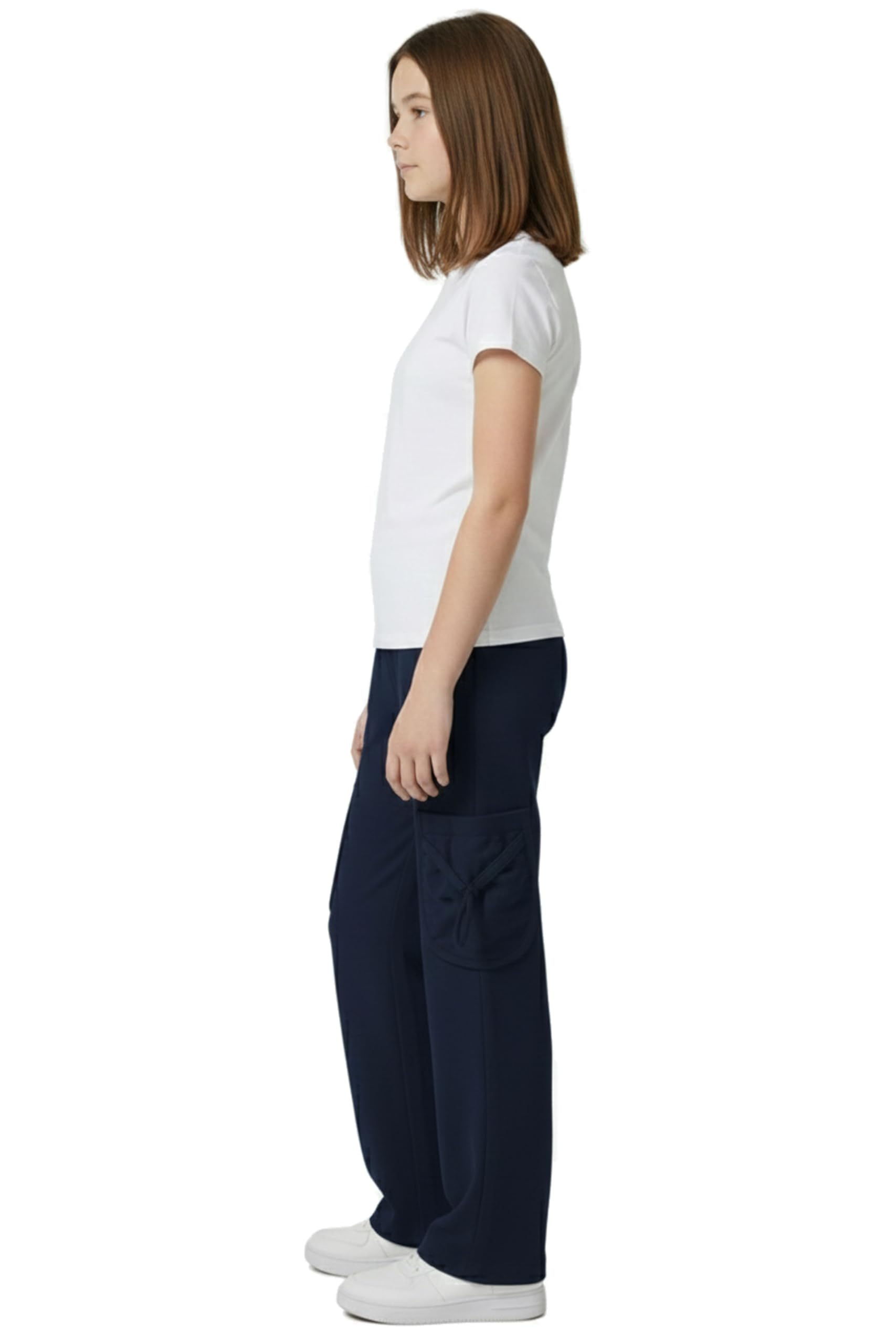 STARLATH Girls Pants and Trousers for Kids, Multicolor Girls Stretchable Trackpants and Lowers Combo (Pack of 2) (in, Age, 13 Years, 14 Years, Regular, Blue & Maroon) 2