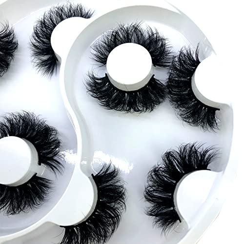 2021 New 25mm 3D Faux Mink Hair Cross False Eyelashes 5 Pairs Long Eye Lashes Handmade Thick Makeup Beauty Extension Tools (WX-11) image 3