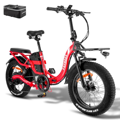 Fafrees F20 X-Max Bicicleta Eléctrica, 20 4.0 Pulgadas Fatbike Plegable, 30ah 1440wh Batería Samsung Cells, Bicicleta Eléctrica Montaña Para Hombres, E-Bike Para Adultos, Alcance120-180km Rojo Fafrees F20 X-Max Bicicleta Eléctrica, 20 4.0 Pulgadas Fatbike Plegable, 30ah 1440wh Batería Samsung Cells, Bicicleta Eléctrica Montaña Para Hombres, E-Bike Para Adultos, Alcance120-180km Rojo
