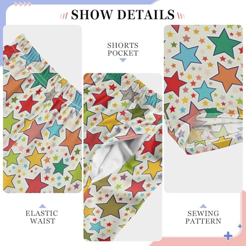 ZZKKO Colorful Stars Boys Pants for Kids Jogger Pants with Pockets S-XL4