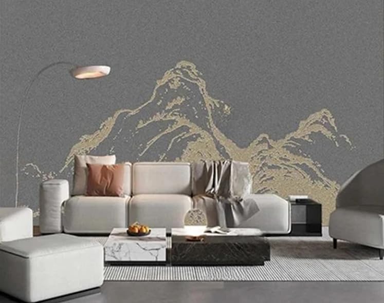 Papier peint personnalisé 3D paysage pour agrandir une petite chambre avec décoration murale