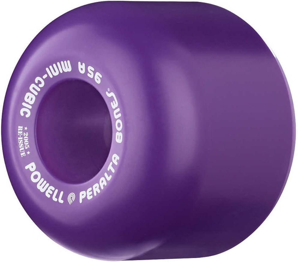 Powell Peralta Mini-Cubic Skateboard Wheels 64mm 95a - Purple (4 pack)