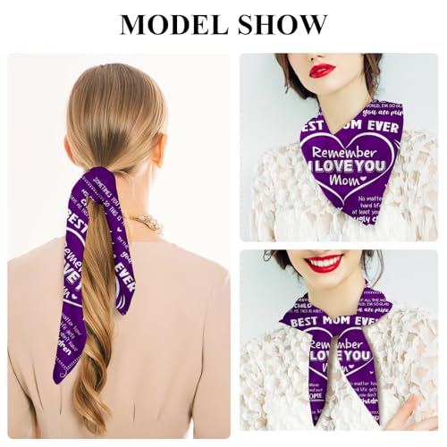 Silk Scarf for Women,Breathable Digital Printed Scarves 20.8" x 21.6" Neck Scarf Breathable for Mother Gift2