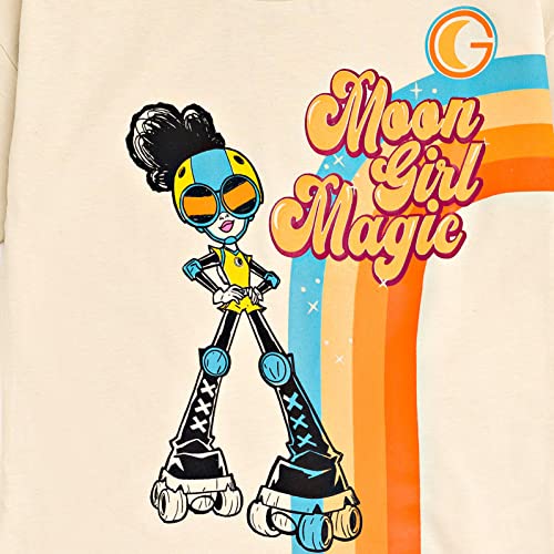 Image of Marvel Girls Oversized Drop Shoulder T-Shirt and Bike Shorts Outfit Set Toddler to Big Kid Sizes (2T - 14-16)