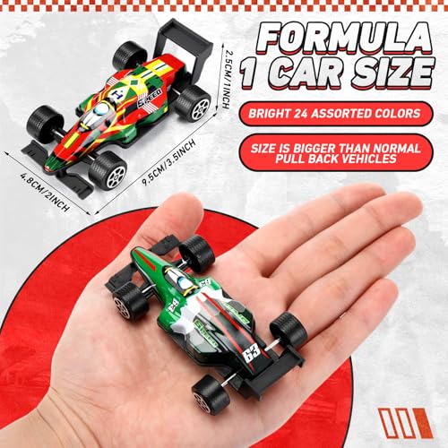 Set de 24 autos a escala pequeños tipo pull back de juguete miniatura 3