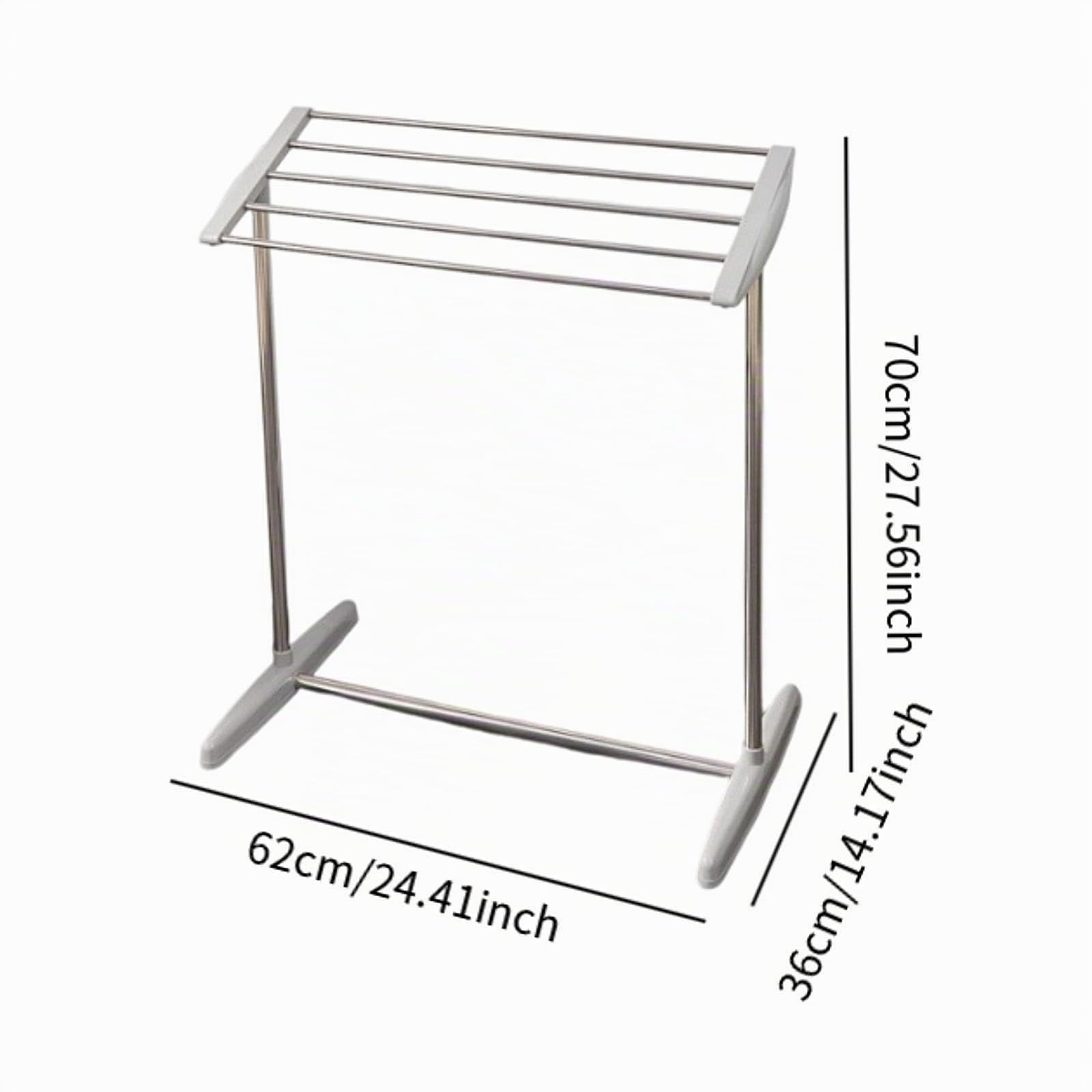 KESOTO Stendibiancheria Portatile Indipendente, Resistente, per Bagno, Hotel, Balcone, Appartamento O Dormitorio.