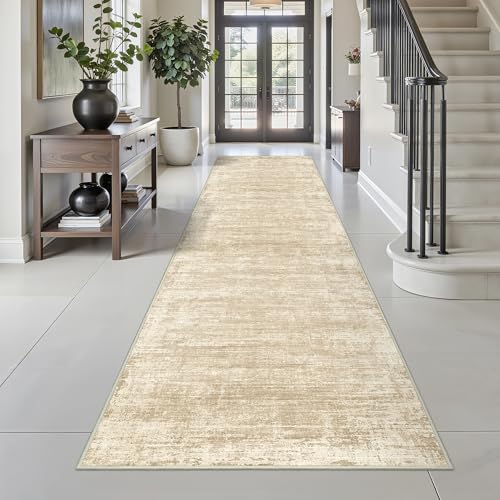zesthome Long Hallway Runner Rugs - Washable Rug 2x10, Stain Resistant Soft Kitchen Runner, Anti Slip Backing Abstract Runner Rugs for Entrance, Bedroom, Living Room, Laundry, Stair