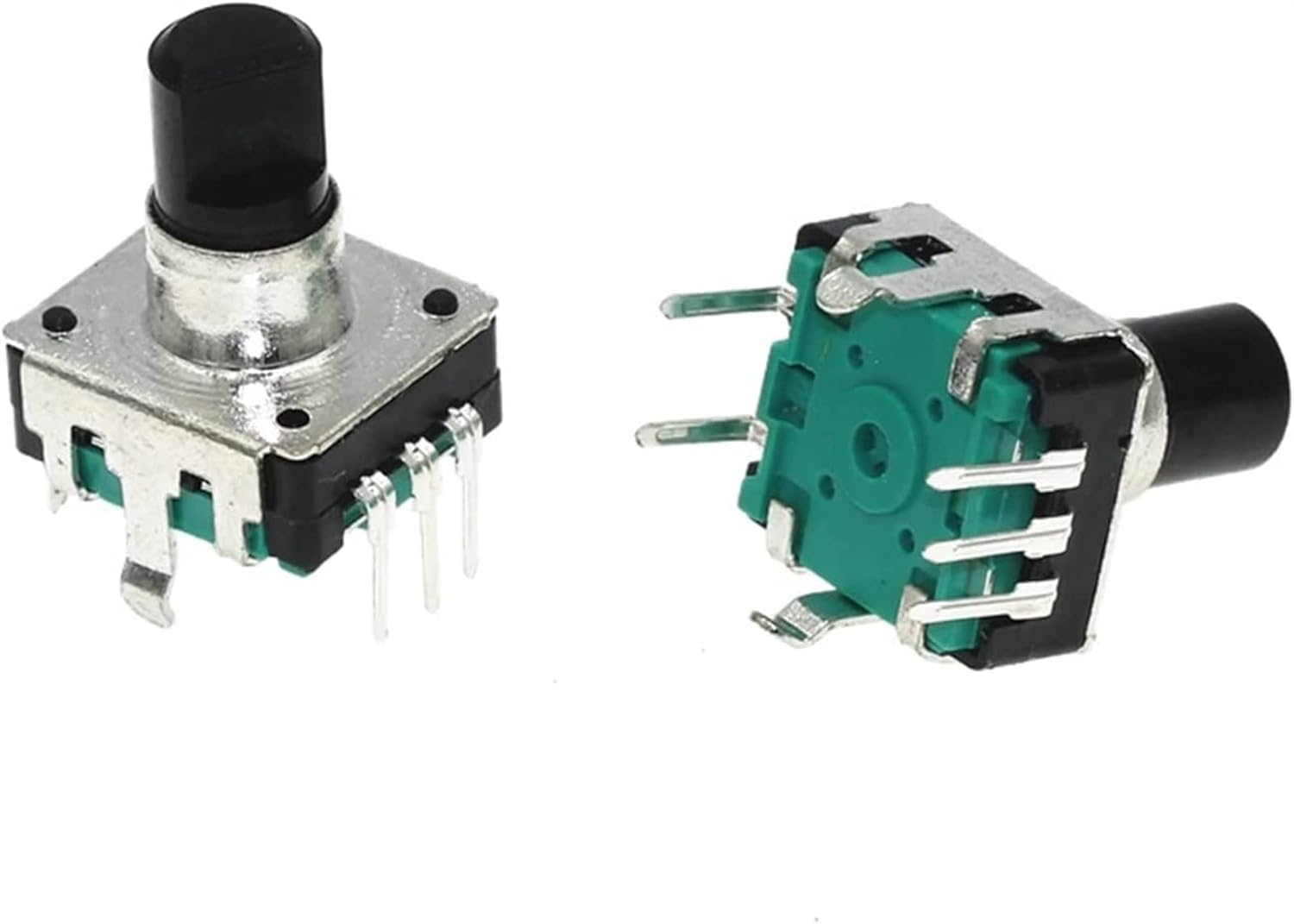 Rotary Encoder 100PCS 360 Degree Rotary Encoder EC12 RE12 Audio Encoder Coding 5Pin 24 Position with Push Button Switch Handle Length 12.5MM