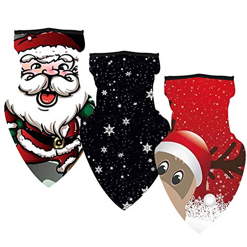 Preisvergleich Produktbild SHUANGA Multifunktionstuch Schlauchtuc Sturmmaske Bandana Weihnachten Maske für Motorrad Fahrrad Ski Paintball Wandern Gamer Karneval Kostüm Skull Waschbar