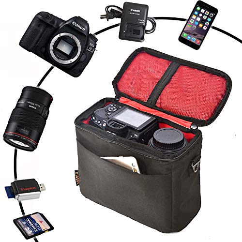 Funda acolchada para cámara FOSOTO con cubierta para lluvia miniatura 2