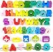 41PCS Cuentas de Madera Juguete de enhebrar Cuentas Letras y Números de Madera Enhebrar Juguete Habilidades Motoras Finas Montessori Juguetes Educativos Juguete Regalo para Bebé Niños 2 3 4 5 6 años