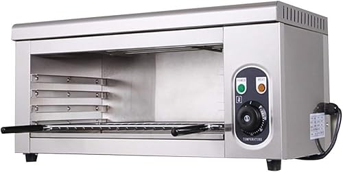 2000W Stainless Steel Salamander Broiler - Commercial Cheese Melter for Restaurant Kitchen - Achieve 122-572°F Temperatures - Countertop Cheese Melter by - Electric Cheesemelter Grill