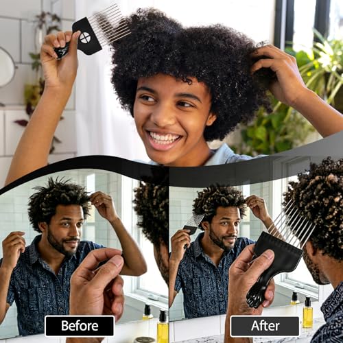 Set de 5 Peines Afro para Hombres y Mujeres miniatura 4