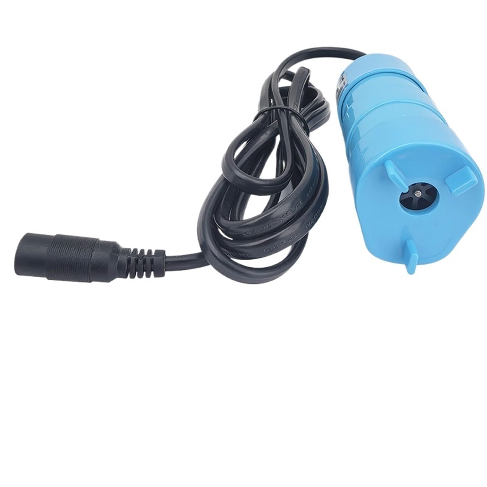 Pompa zanurzeniowa 12 V na prąd stały, 600 l/h, maszyna do prysznica, do cięcia wody, przenośna pompa wodna do basenów rybnych (szara i adapter)