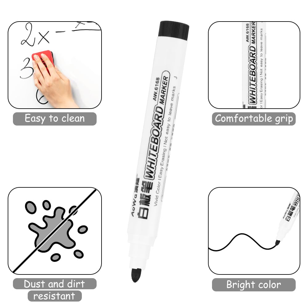 Pennarelli Lavagna Cancellabili OFFCUP - Set 5 Pezzi Con Etichette Per Vetro E Lavagne - Foto 8