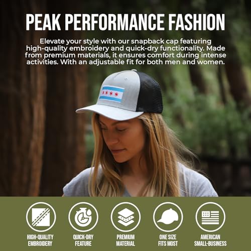 Image of International Tie City Hat for Men and Women, Adjustable Snapback Trucker Baseball Cap with Embroidered Patch