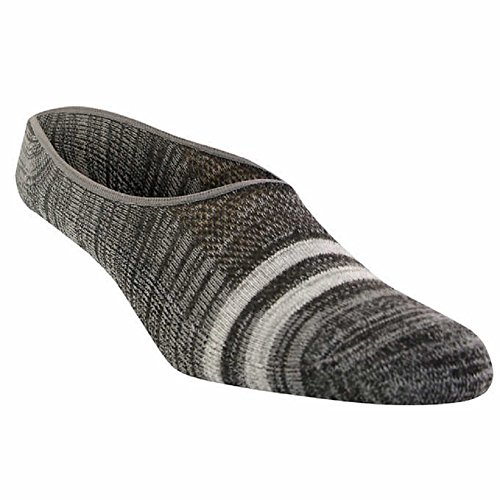 Cushioned Men's No Show Socks Non Slip Liners 6 Pair by Weatherproof Size 6-12, Black / Blue2