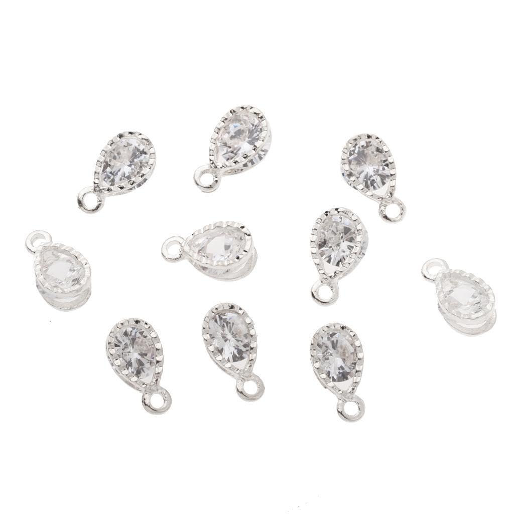 Zambuph Exquisite Earring Charms Jewelry Making with Stunning Alloy Rhinestones Making Personalized Accessories Bracelet Necklace Jewelry Findings Findings