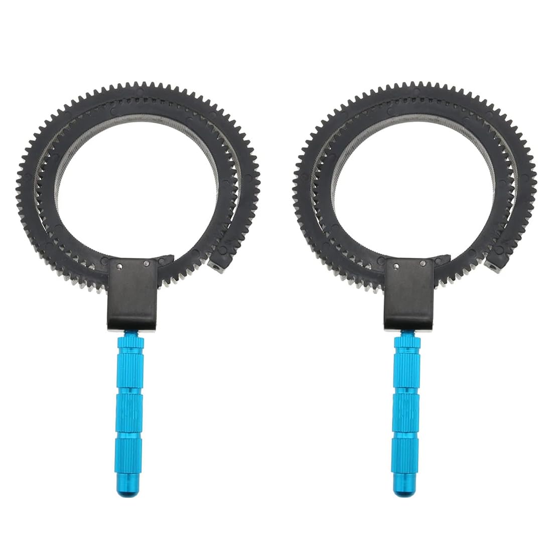 2 Pcs Anelli Seghettati in Gomma per Follow Focus Adattabili e Regolabili per Tutti gli Obiettivi Compatibili con Ogni Adaptout