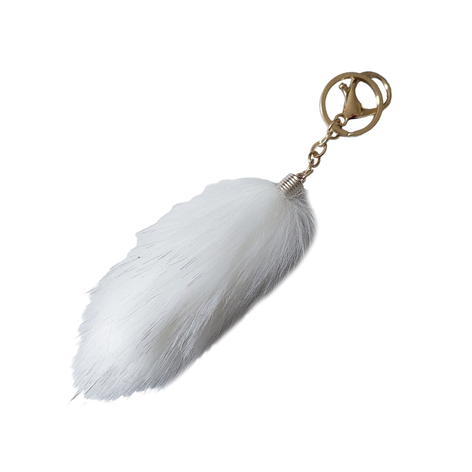 Fashion Foxes Tail Tassels Keychain Hanging Ornaments Keyring Bag Charm Pendant Car Keys Holder Handbag Bag Decoration Foxes Furs Tail Charm Keychain Accessory Fashion Holder Unique Keyring Gift