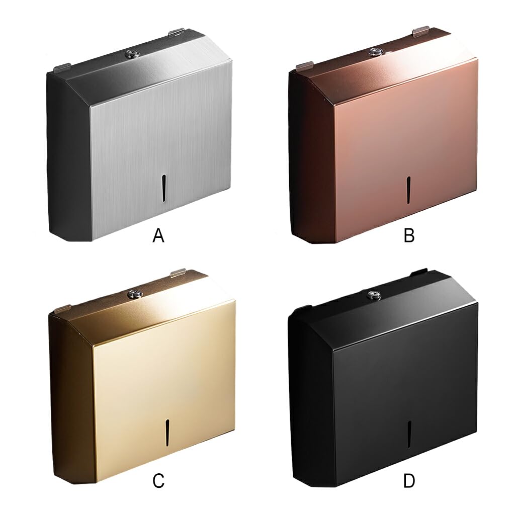 Dispenser di Asciugamani di Costruzione Robusta per Prestazioni durevoli e durature Dispenser di Asciugamani di Carta a Mano in Acciaio Inossidabile, Oro Rosa