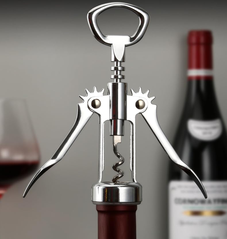 Ventdest Tire-bouchon à Aile, Ouvre-bouteille De Vin Avec Bouchon De Bouteille, Tire-bouchon De Qualité Supérieure Et Décapsuleur Pour Serveurs Amateurs De Vin