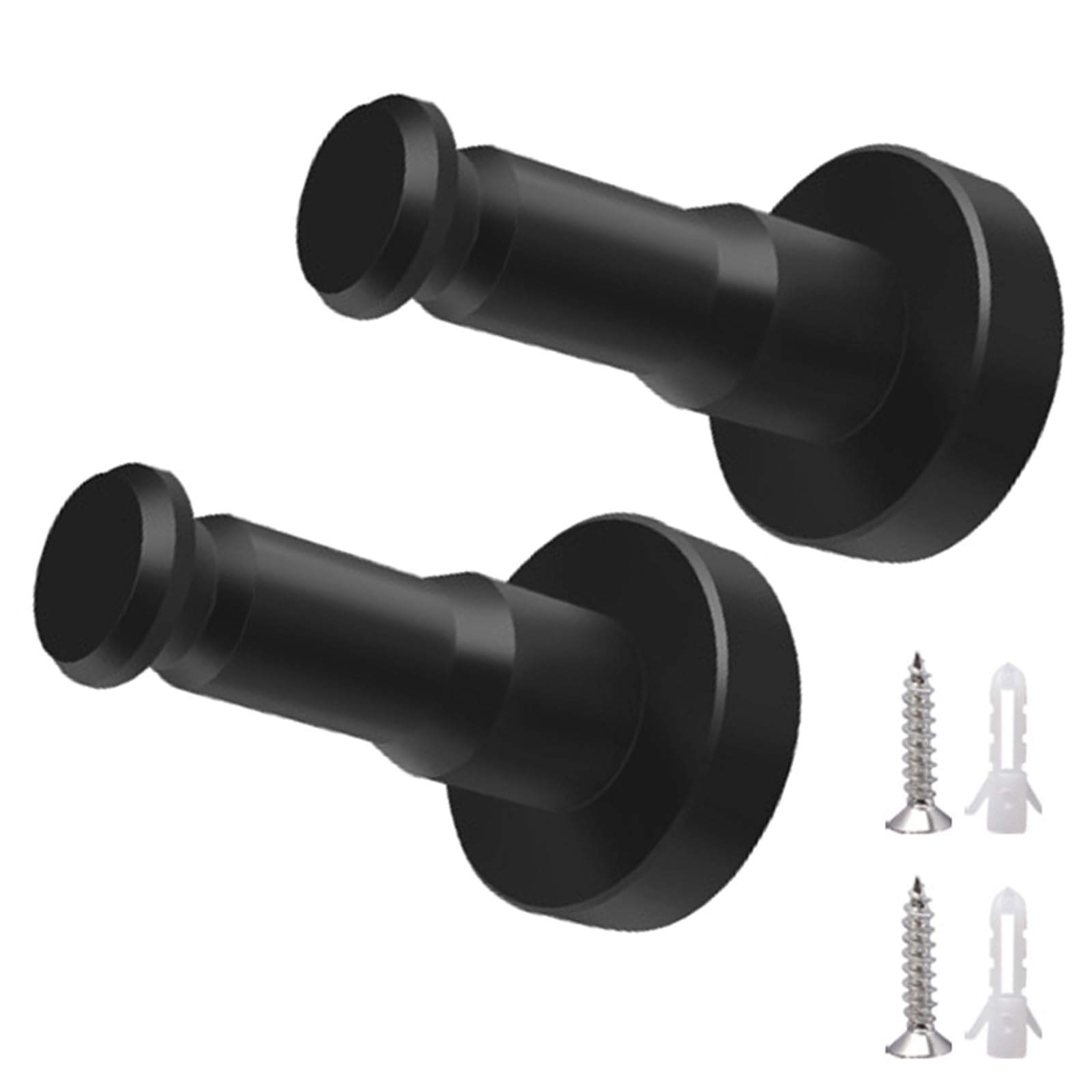 Jiingekk Gentleman Black Wall Fasteners Bathroom Hardware Aluminum Mixture Water Resistant Hangers Clothes Storage Contemporary Deck For House Aluminum Mixture Wall Fasteners